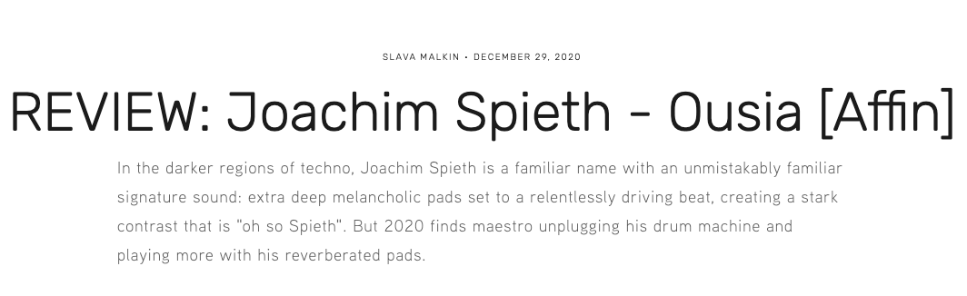 JOACHIMSPIETH's tweet photo. It's Delayed reviewing my upcoming album "Ousia"...
https://t.co/e9HRpclfvM
#ousia #ambient #joachimspieth #popambient #affin #vinyl #itsdelayed https://t.co/nAzJq06Seh