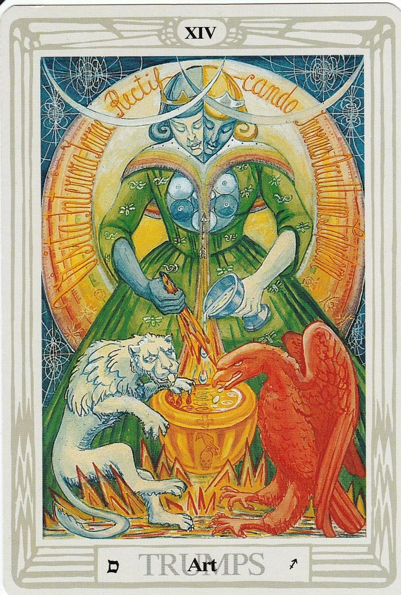 I often think of the Temperance or Art card in tarot, which the GD links with Sagittarius. Jupiter merges two unlike substances and makes them one. Man? Horse? Nope. MAN HORSE. An epic creature that has the best of both parts.