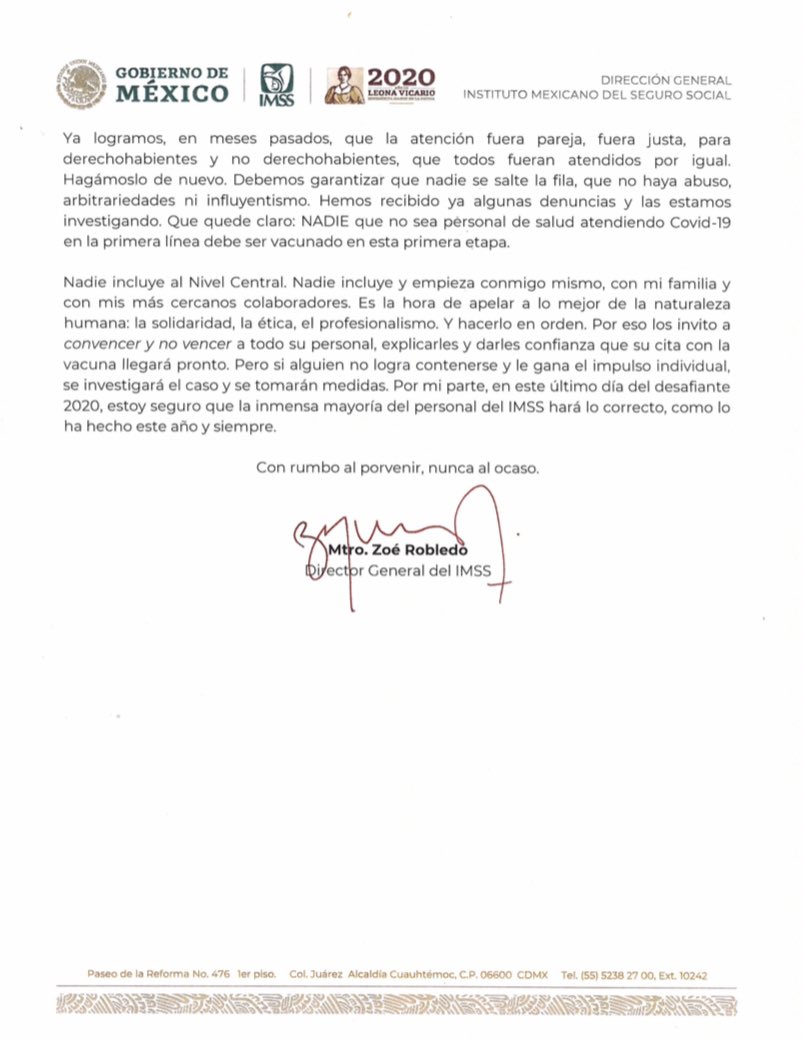 Zoé Robledo tweet media