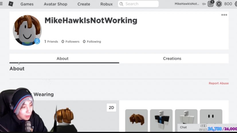 Rtc On Twitter C W Bad Words Update Quackity On Stream Has Made His Username Mike Hawk Isnotworking In An Attempt To Get The Username Banned Again For Inappropriate Language Many People Commentate - roblox inappropriate username