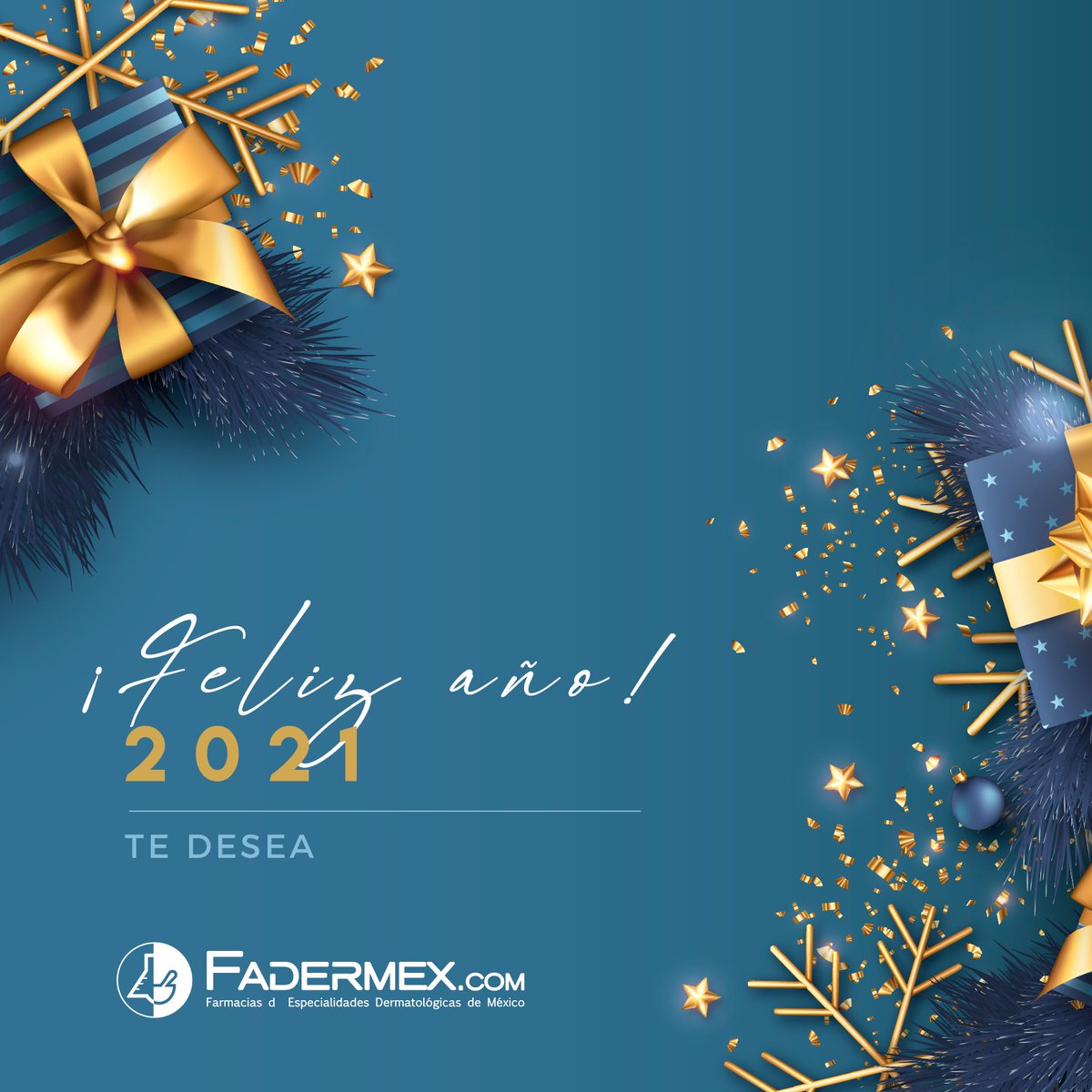 Fadermex's tweet photo. Que este año esté lleno de paz, prosperidad y deseos hechos realidad. ¡Feliz año 2021! te desea #Fadermex #AmorySalud #2021 🎆🎇🥂🍽 https://t.co/rSqvhycssI