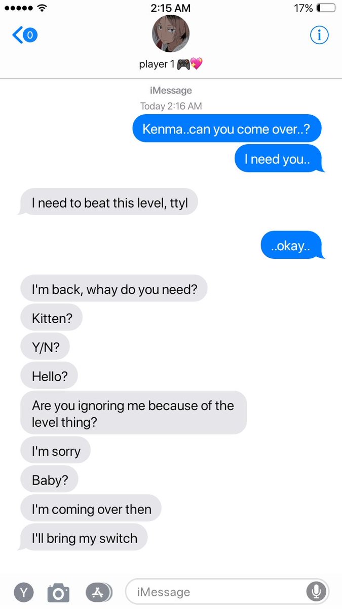 TW!! anger issuesKenma  (BITCH Y/N IS S T R O N G)