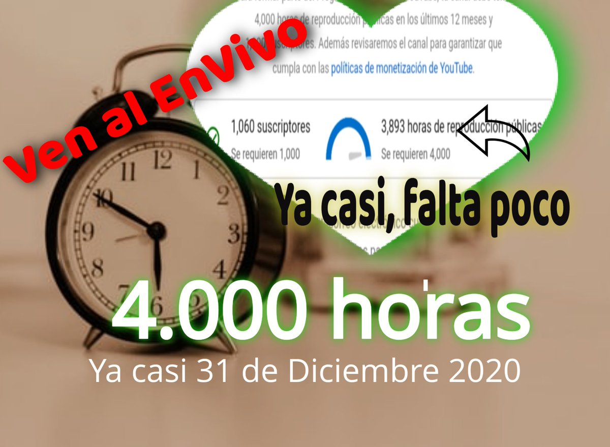 kattyaht's tweet photo. https://t.co/ckhU8vOHzq
#4000 #hour #youtube #onlive #december #15milliondreams #spanish #StayHome
#happy #new #year #2021NewYear  #espanol #envivo #horas #youtuber #influencer #CostaRica #encasa https://t.co/pbc7J1cV4O