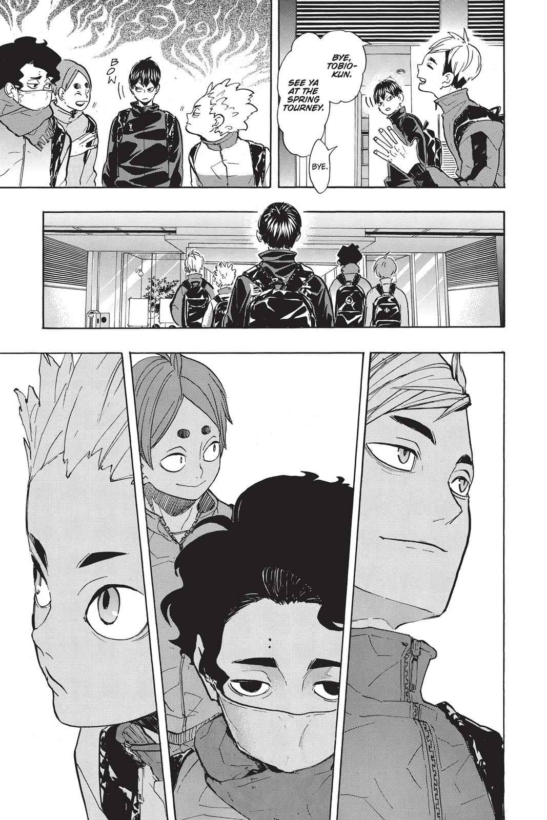 Mika ﾉ ヮ ﾉ ﾟ Skts Twyr In Pinned Thread August 29th 16 Haikyuu Chapter 218 Publication Sakuatsu Share Their Second Manga Panel Together While Walking Away From Kageyama They Are