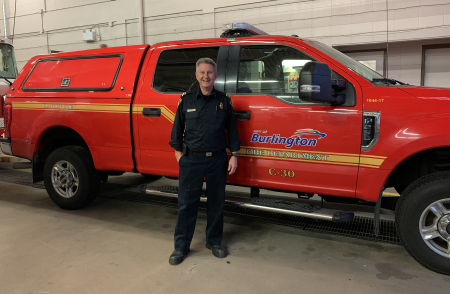 BurlingtonFire's tweet photo. On behalf of #BurlFire, after 33 yrs of dedication to the @cityburlington Fire Department, we wish you nothing but health &amp; happiness in your retirement. May you be proud of the work you have done, the leadership you have provided &amp; the difference you have made. Congrats PC Hayes https://t.co/Ks6WUDcyWt
