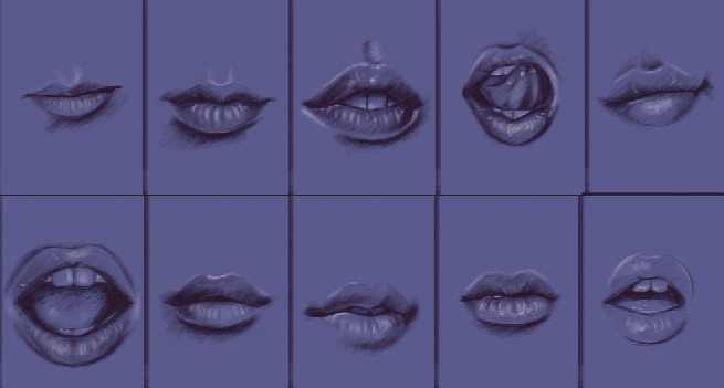 Some lips from my quick stream tonight  #drawing  #anatomy