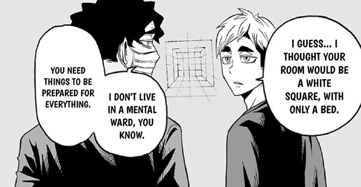 March 2nd, 2020Side Crumb: Haikyuu-Bu!! Chapter 38 PublicationSakusa begs Atsumu to help him with room extermination