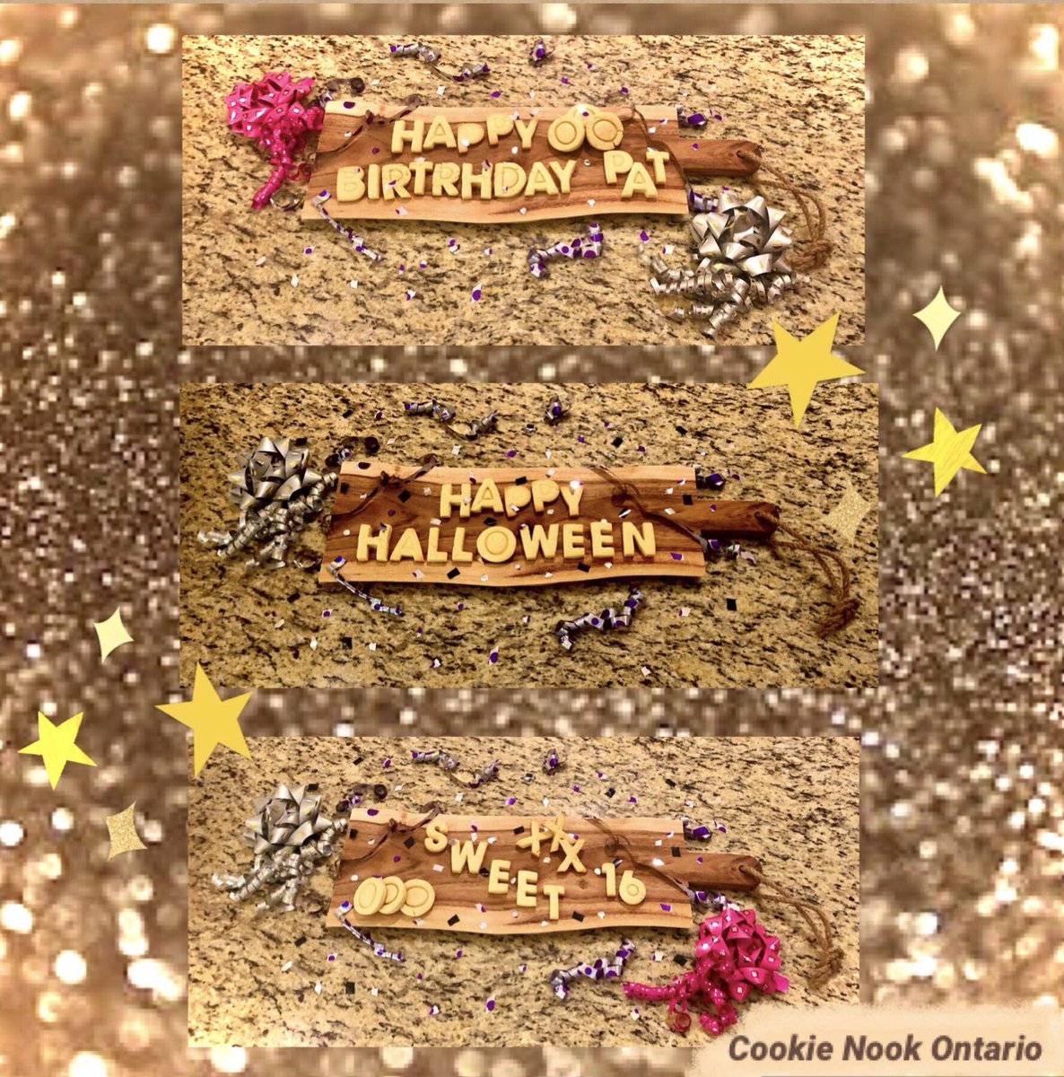 NookOntario's tweet photo. Have a message to send?
🪄 Send it with our customizable Message-grams!  Nothing like edible #sugarcookies to do the talking 😉 Brilliant on #charcuterie boards and display boards, too 🎉 #charcuterieboards #messagegram #lovenote #partyon #HappyBirthday #HappyHolidays #MerryXMas https://t.co/2gXL45WwoC