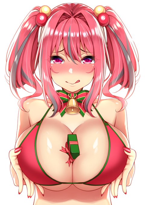 「指揮官メリクリ～ はい、クリスマスプレゼント❤」
"Hi Commander, Happy Holidays. Present for you❤"
#アズールレーン #ブレマートン #クリスマス 