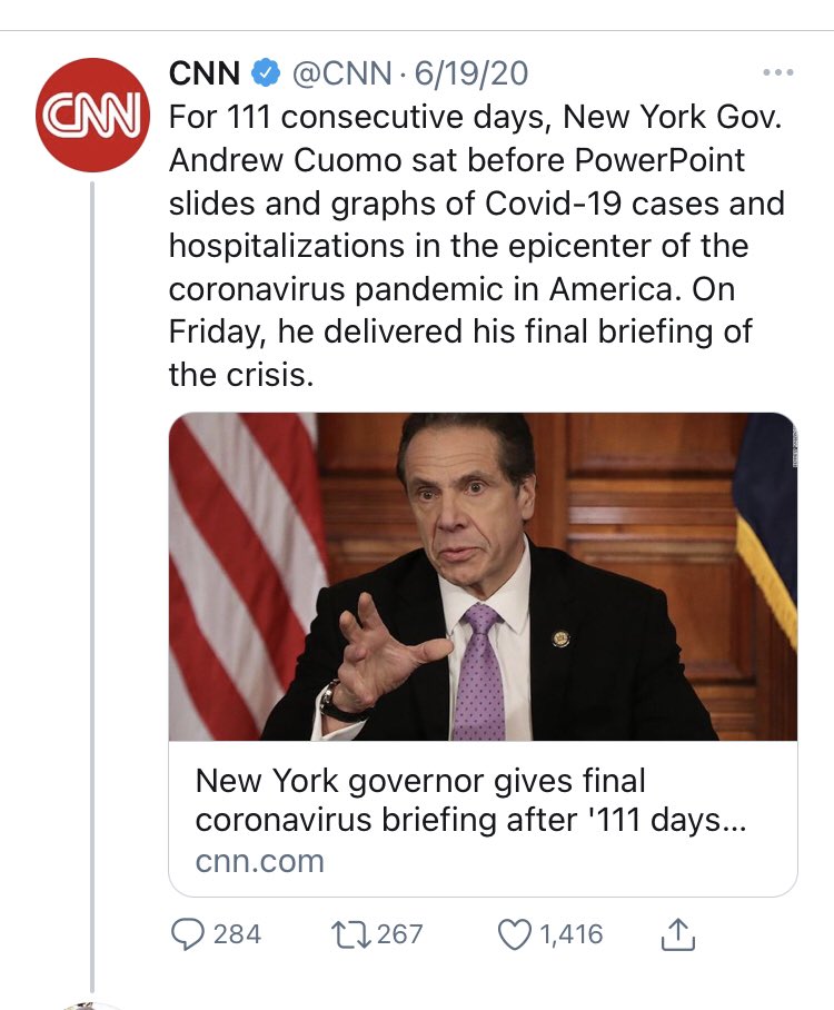 The worst offender had to be  @CNN, which is no surprise given Cuomo’s brother works there. But I mean. Cmon guys. This is egregious.