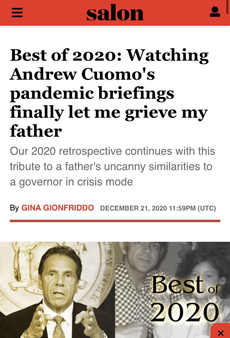 I wonder if  @Salon will revisit this first piece, because that Florida model was revised shortly thereafter and eventually proved entirely inaccurate. Cuomo, on the other hand, gets elevated to some sort of religious icon.