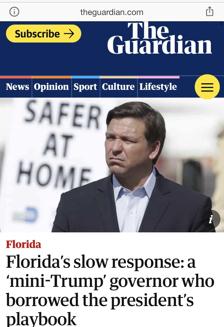 And overseas media got involved too. Here’s  @guardian with a side by side that brings home the difference in perception among our moral betters in the media.Again, Cuomo has presided over a deaths per capita rate that’s almost double!