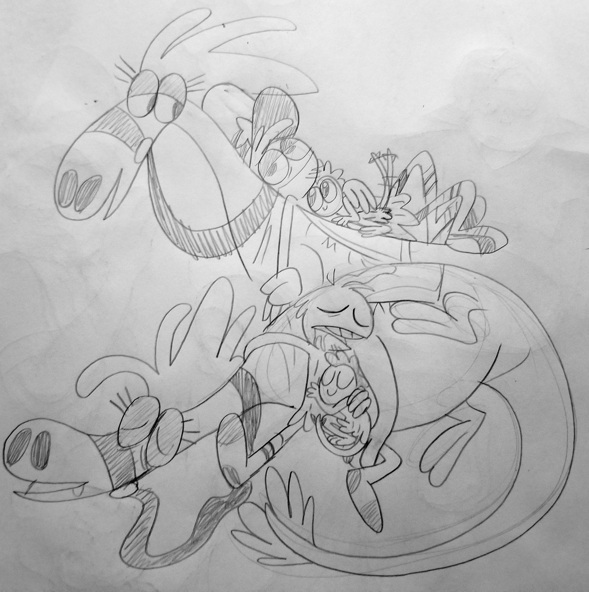 kaijumatsu's tweet photo. tired parents
#wanderoveryonder 
#sylander https://t.co/oVX0NIfzzC