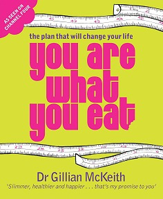 6/n You Are What You Eat: The Plan That Will Change Your Life By Gillian McKeith It features real-life diet makeovers and case studies, easy to use lists and charts, and beautiful photos. It encourages you to eat more nutrient-dense and flavorful whole foods.An OK read