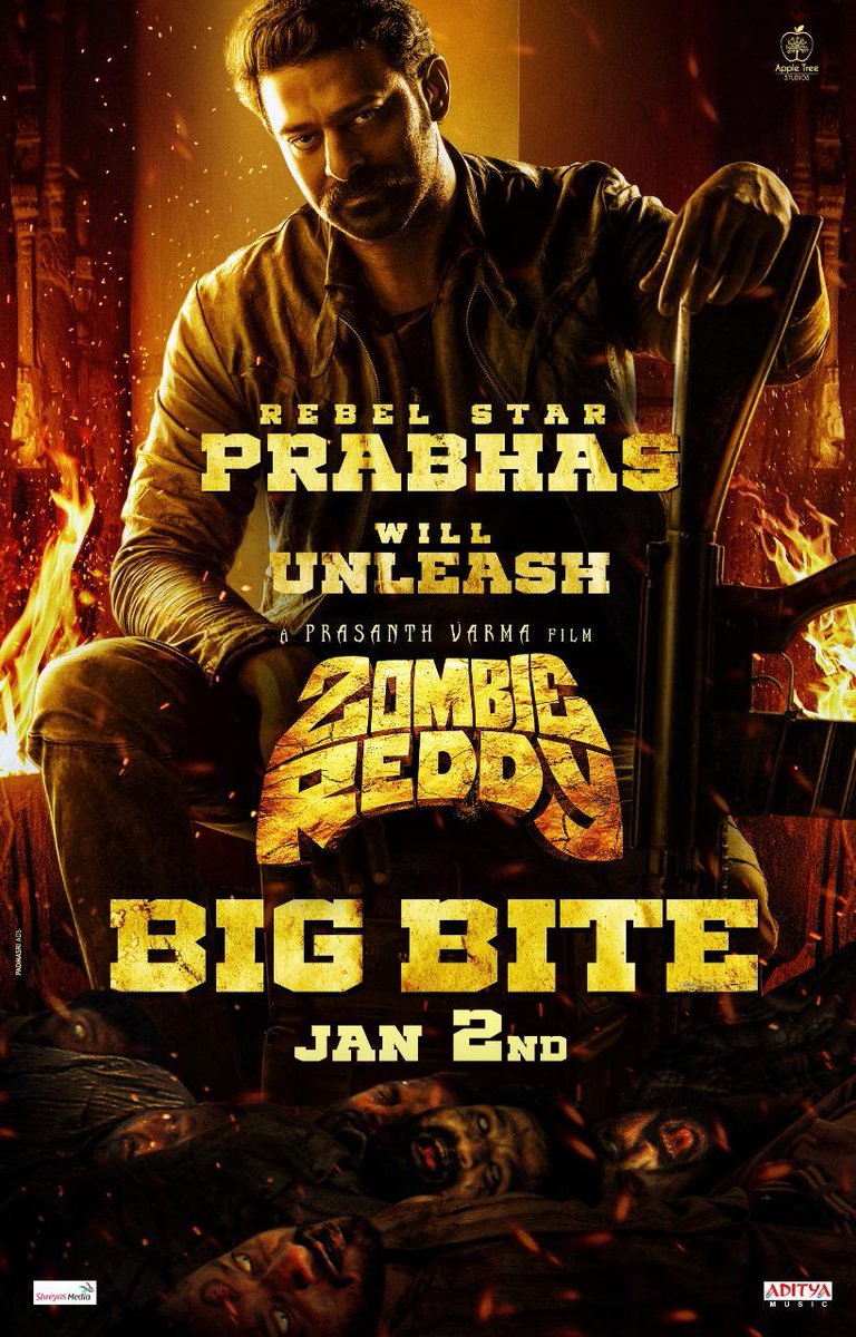 The Bahubali of Indian cinema, #Prabhas, will launch the trailer of  #ZombieReddy on 2 Jan 2021 🔥🔥

Directed by #PrasanthVarma Produced by #RajShekarVarma

#SPICinemas #SPIUpdates