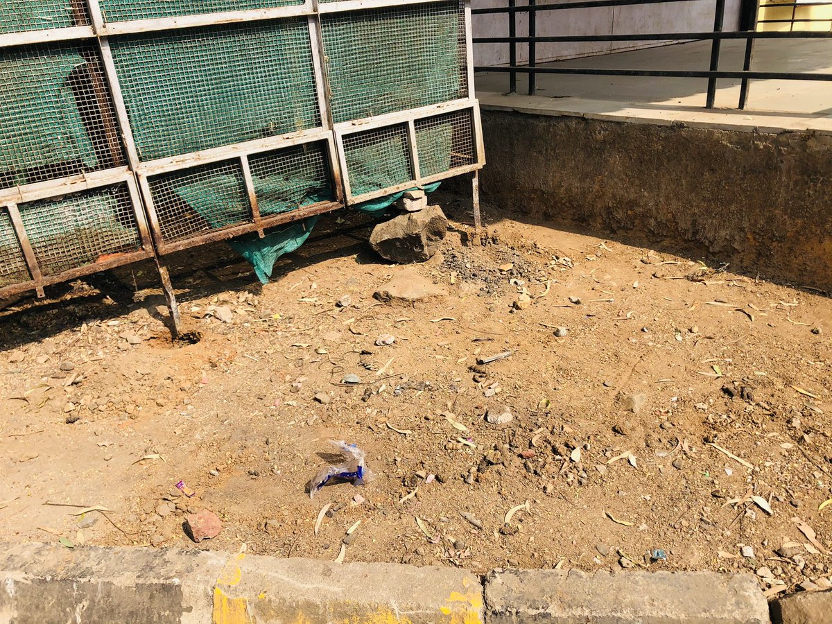 AgreRohini's tweet image. @NMMCCommr we were told this rack will be removed but now the municipality people have dug holes around the rack, looks like they want to make it permanent! Please ask them to remove it from our gate #SwachhSurvekshan2021