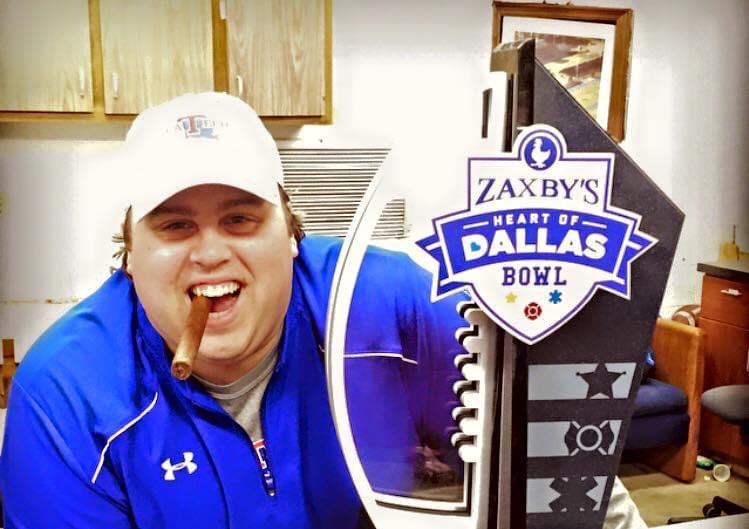 CoachJoeSloan's tweet photo. The Gov will be missed. He had one of the best spirits of anyone I’ve ever met! The #TechFamily lost a special man. Prayers for the community and specifically the Graham family. https://t.co/D821EAS8tr