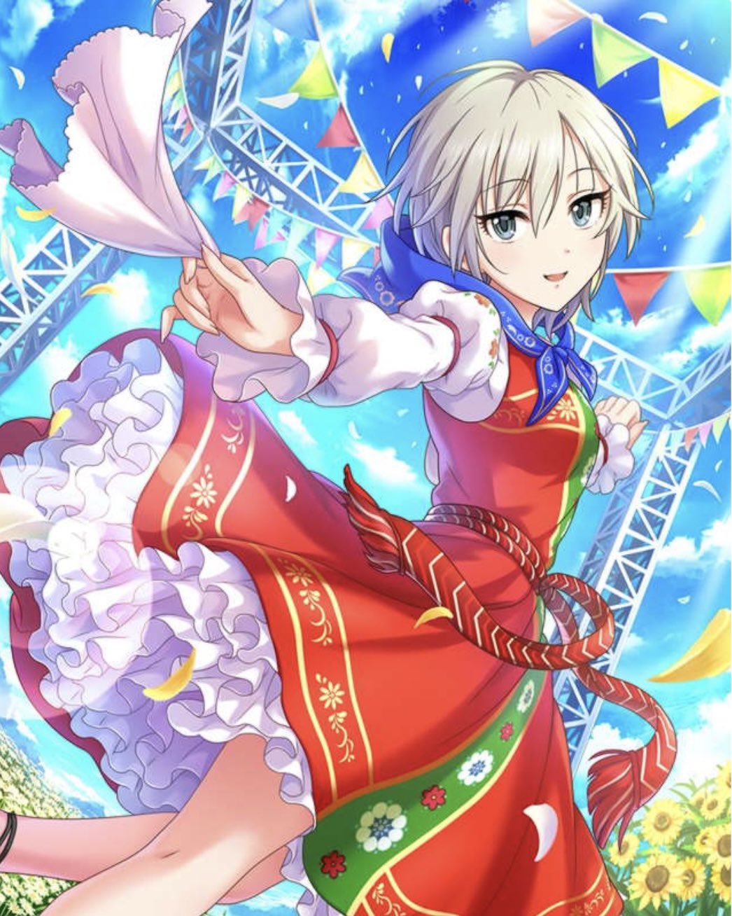 スズカゲ あれだけデレステはファミ通のアンケートに今後望む事は の欄にアーニャの 和装を くだせえ って書いてた結果今回の 和装全員実装だと思ってるんですが 5周目ssrは今回和装来た事でロシアの伝統衣装になると予想