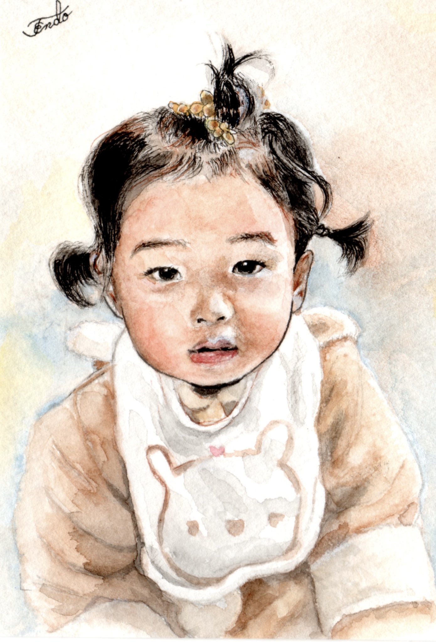 子供の絵 水彩画