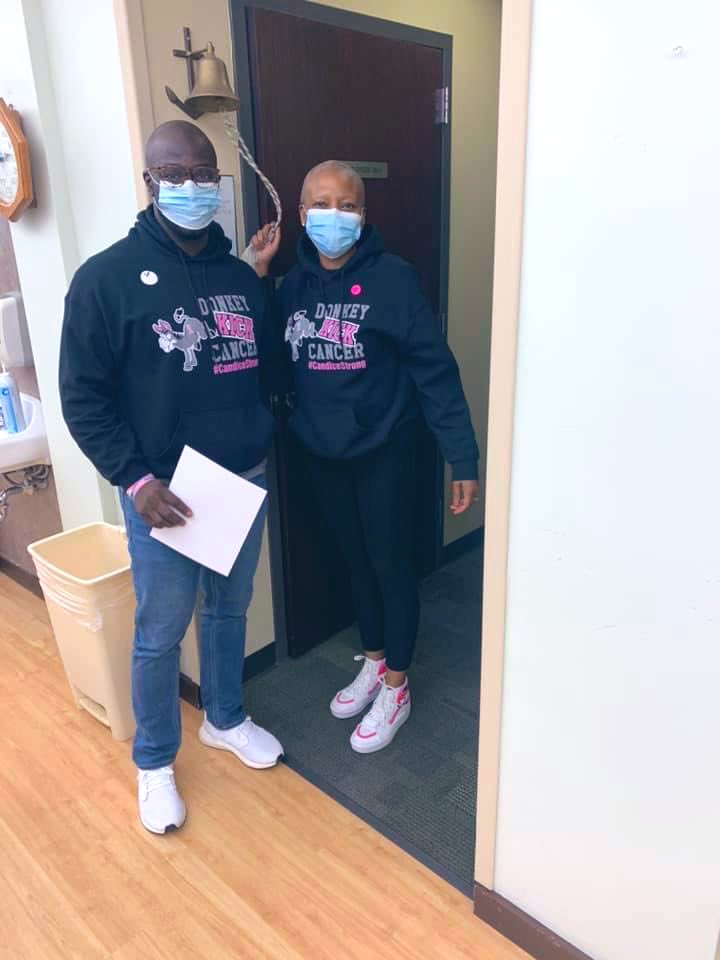 We tweet a lot about the #TriangleOfTougness  Well the toughest person I know completed her final round of chemo today! Thank you guys for all your prayers and kind words! God is good!