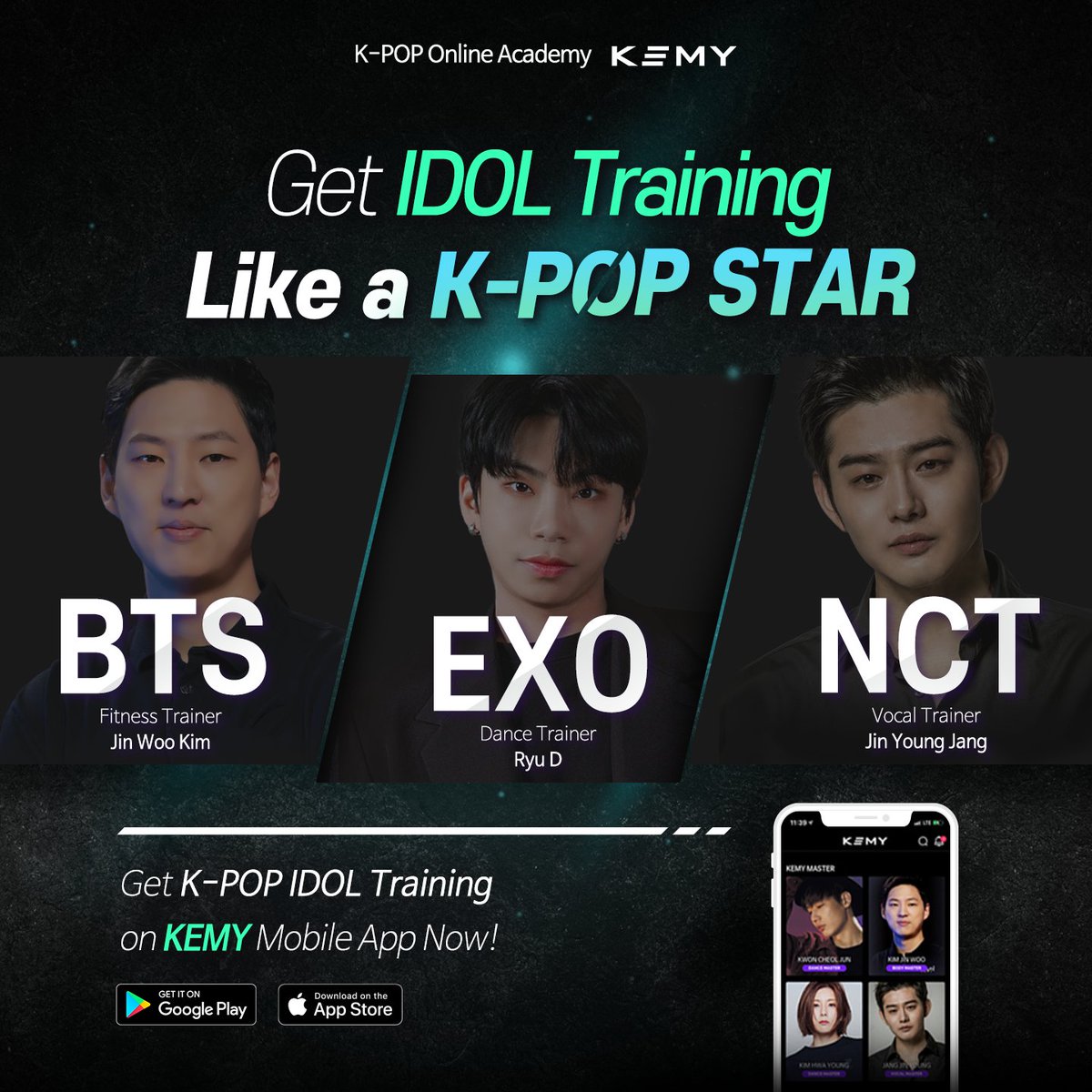 EVENT | #KEMY #SMA

집콕 TODO 리스트
✔#서가대 투표로 응원하기
✔KEMY 로 아이돌 트레이닝 받기

최애돌이 받던 트레이닝을 내 방에서!

트레이너쌤과 함께 빛날 2021을 준비해보세요 💪
#나를_위한_응원한마디 를 남기면 #집콕 아이템까지🎁 

트레이닝 받으러 가기 : appurl.io/PcrLJ7iD3