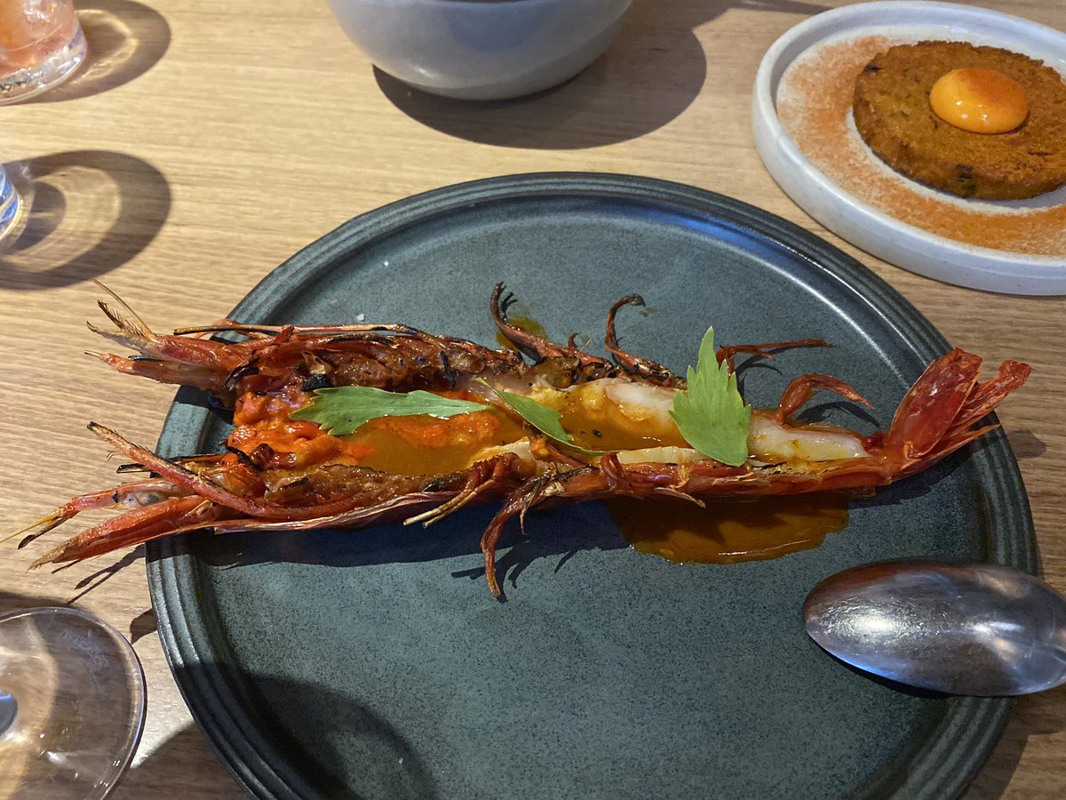 I got to take teja to a really fancy restaurant that I'd been wanting to try, that cooks south east Asian food with native aussie ingredients. cool to try a high dining take on dishes my mum makes!