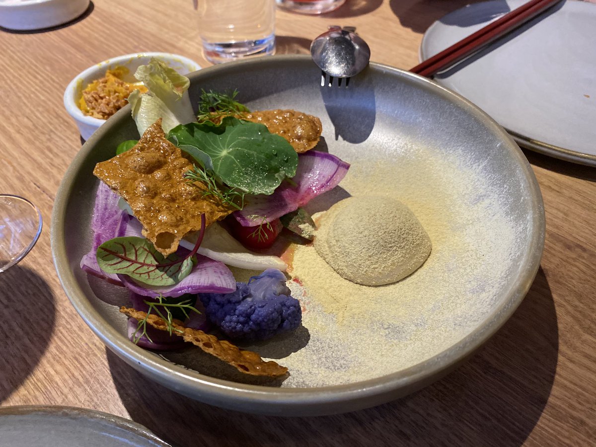I got to take teja to a really fancy restaurant that I'd been wanting to try, that cooks south east Asian food with native aussie ingredients. cool to try a high dining take on dishes my mum makes!