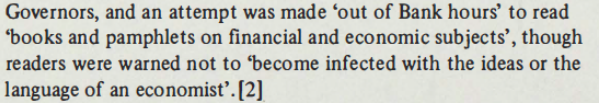 9/ What most histories note is that BoE DNA was to be a bank, not a research institution, meant to ‘decide’, not ‘think’ & to use practical feel for markets rather than analytical knowledge of the economyPre-history of research was need for more statistics & business survey...