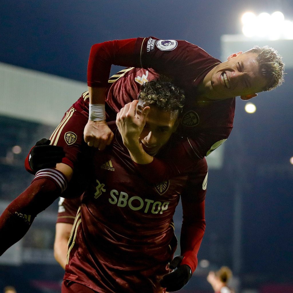 29/12/20West Brom 0-5 LeedsSawyers OG 9’ Alioski 31’ Harrison 36’ Rodrigo 40’ Raphinha 72’