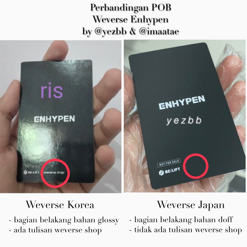 Co Mercari Rakuten Open Cicilan Help Rt So Everyone Will Know Jadi Ada Perbedaan Pc Bene Weverse Enhypen Border Day One Cetakan Japan Dan Korea There Is Some Differentiation