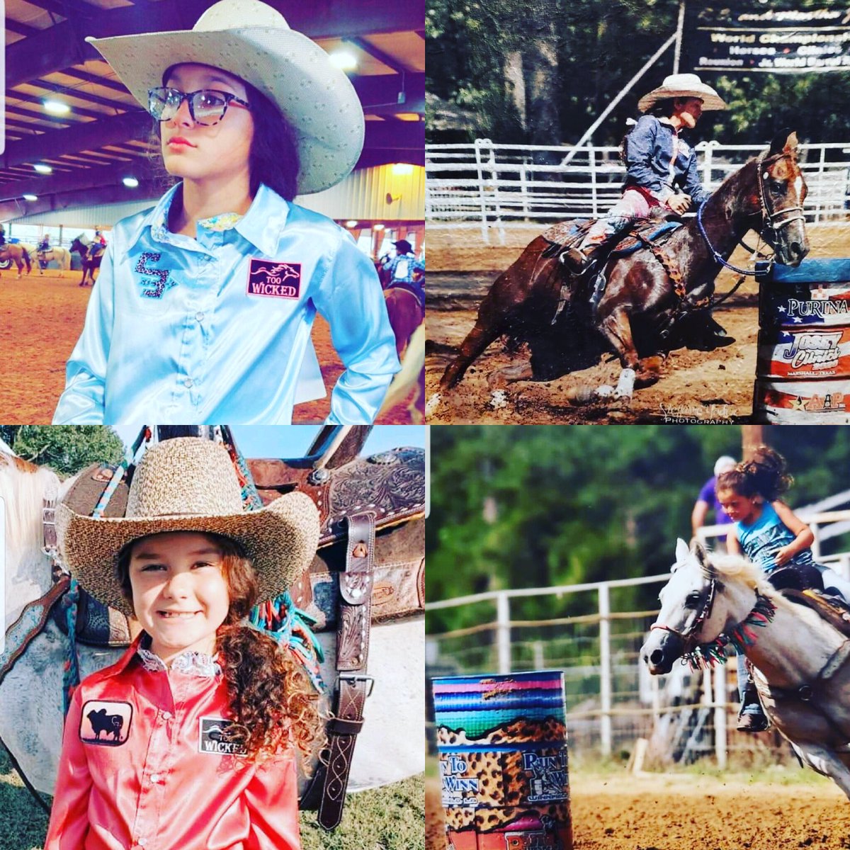 Wishing these two C3 cowgirls good luck in Decatur,Tx this weekend for little britches #Rodeo #BarrelRacer #RaiseThemRight #HappyNewYear2021