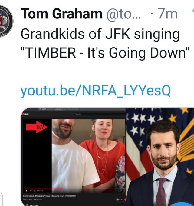 Is this Ezra Cohen on jfk grandchildren’s timber video?