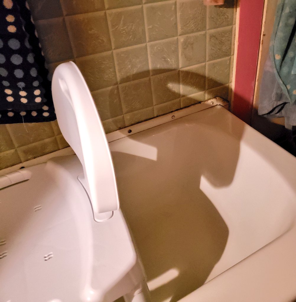 Lightningboy97's tweet photo. The shadow from my bath chair looks like an alien. It makes me think of you @chriscolfer 💖👽
#bathalien #shadowalien https://t.co/YzarZracVk