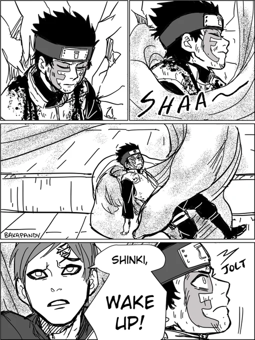 Reimagines this scene how I wish it happened....Gaara should have moved Shinki out of harm's way... 