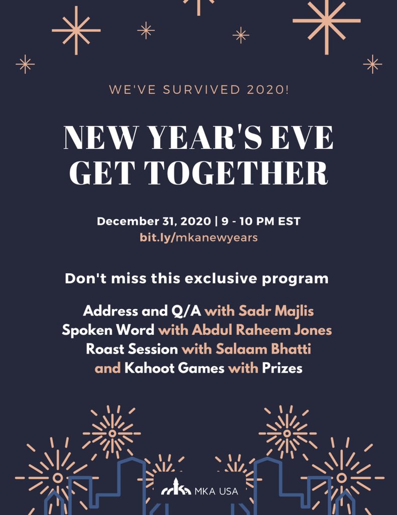 MuslimPresident's tweet photo. Join us on the eve of #NewYear2021 https://t.co/pdFA0lUvEC