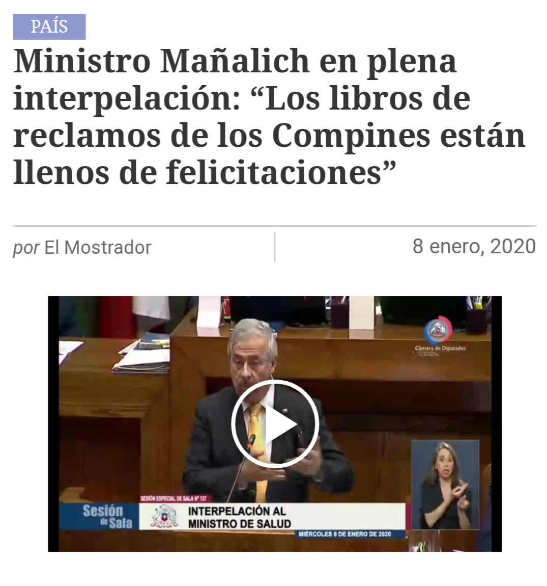 Este 2020 ha sido INTENSO. Ya que estamos llegando al término de éste, quise plasmar en un hilo algunas "joyas" que dan cuenta de lo que hemos vivido. PAL RECUERDO.

🧵

Enero: Iniciamos el año con los libros de la COMPIN repletos de felicitaciones.