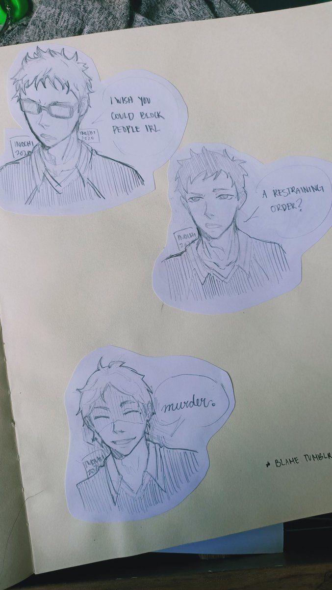 HEEEELP THESE ARE LITERALLY THE FIRST SKETCHES I DID FOR HAIKYUU BACK IN LATE MAY-EARLY JUNE WHEN I STILL DIDNT HAVE MY LAPTOP CHARGER 