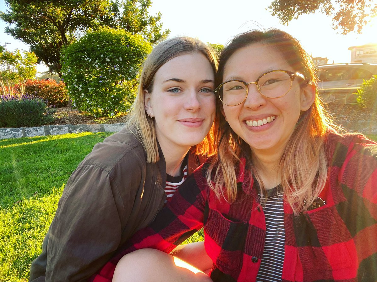 celebrated our first year of the rest of the years together. sure, it's extremely uhaul lesbian of us to have moved in together after 6 months and be saying we're going to be together forever, but when you know you know 
