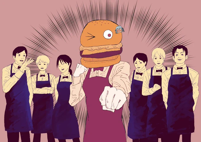 #2020年自分が選ぶ今年の4枚のハンバーガーちゃん 