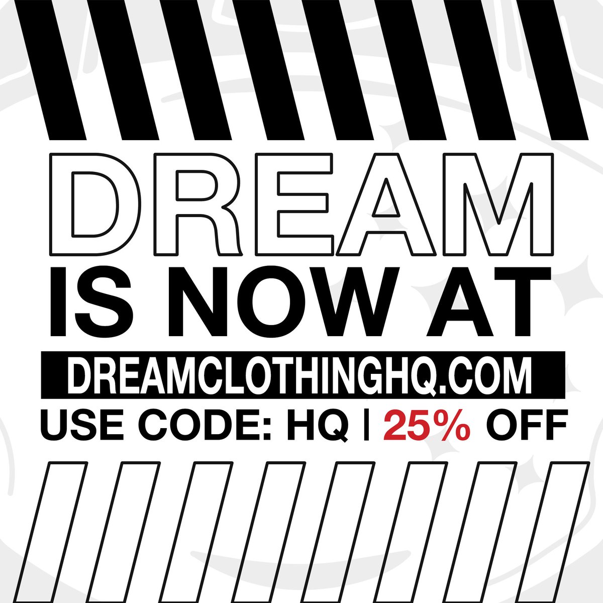 DREAMSRULEME is no more. It has held us back because people think we are called “DREAMSRULEME”. We are DREAM Clothing and now we are at dreamclothinghq.com 

Use code HQ to celebrate. Ends on the 1st.