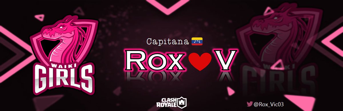 TeamWaikiGirls's tweet photo. Presentación | #Staff
Desde 🇻🇪 una de las mas responsables y experimentadas en el competitivo, nos estará apoyando en el team en el cargo de #Capitana 🎉
Ellas es : 🎖️ #RoxV 🎖️
¡Bienvenida!
#WaikiGirls #ClashRoyale #TeamFemenino https://t.co/gQCWcv56en