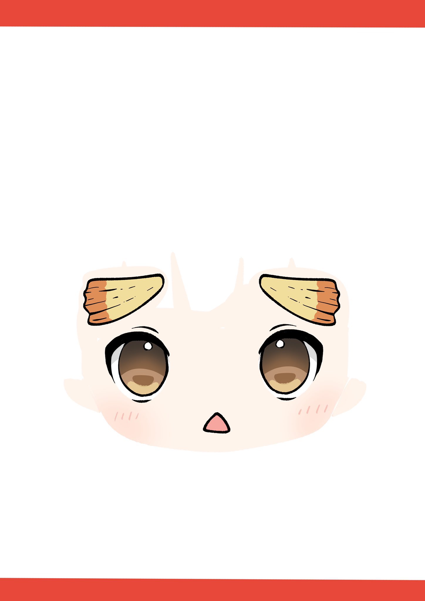 ちゃのん イラスト 鬼滅の刃 我妻善逸 福笑い おうちお正月のお供に 完成イメージ パーツ 土台 T Co Hjsu3blwsz Twitter