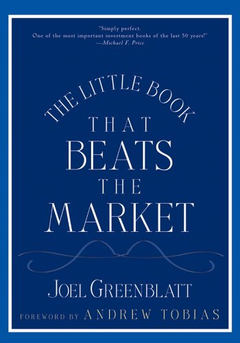 16/nThe Little Book That Beats the Market Book by Joel GreenblattA short read that uses humor and real-life examples to show how investors can outperform the popular market averages by a system of applying a formula that seeks out good businesses at bargain prices.