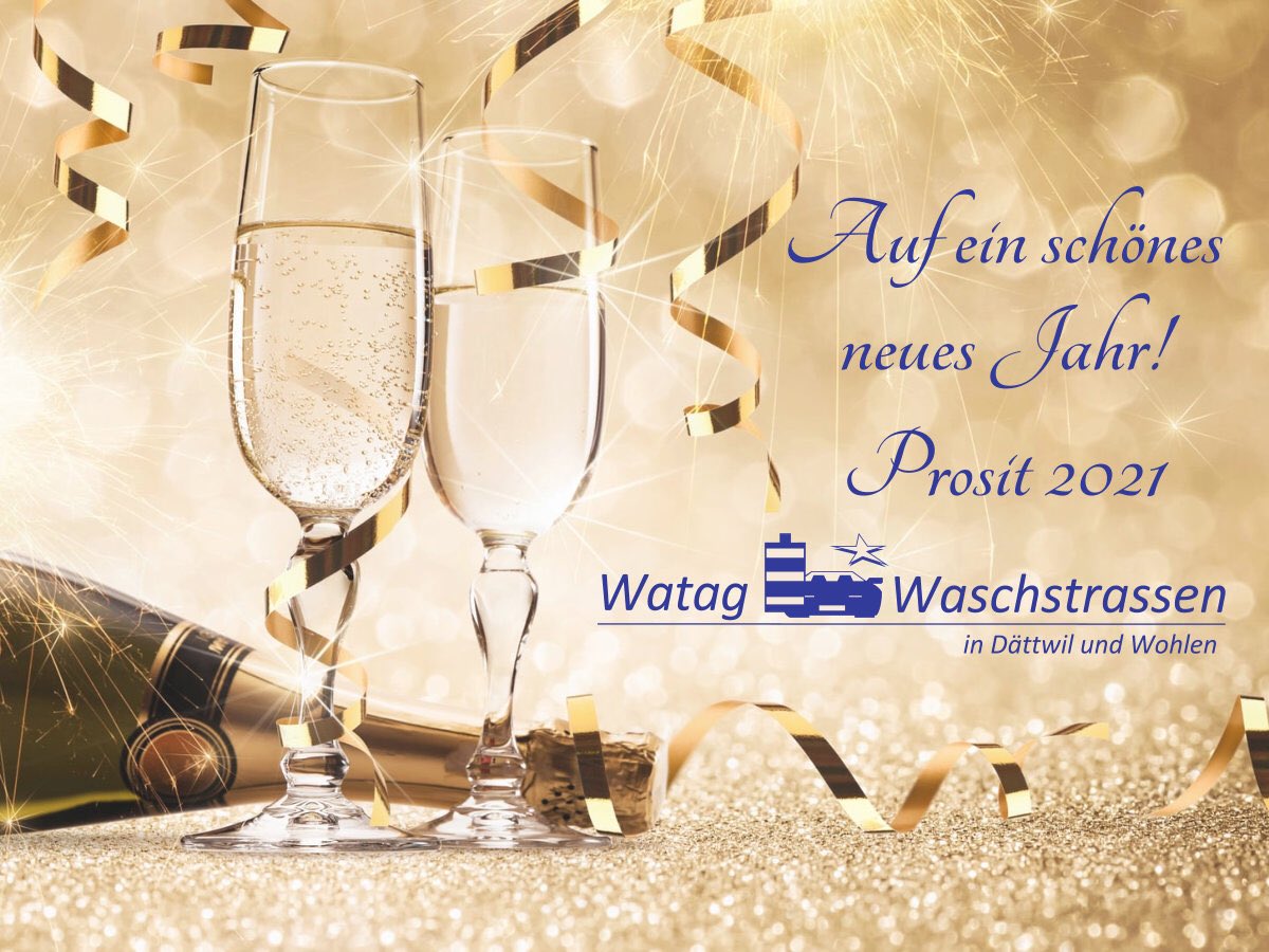 "Ganz gleich wie beschwerlich das Gestern auch war, stets kannst du im Heute von Neuem beginnen." (Buddha)

In diesem Sinne wünschen wir euch einen guten Rutsch und alles Gute im neuen Jahr. Bleibt gesund und hebed euch Sorg...Prost 2021
#watagag #carwash #Dättwil #wohlen
