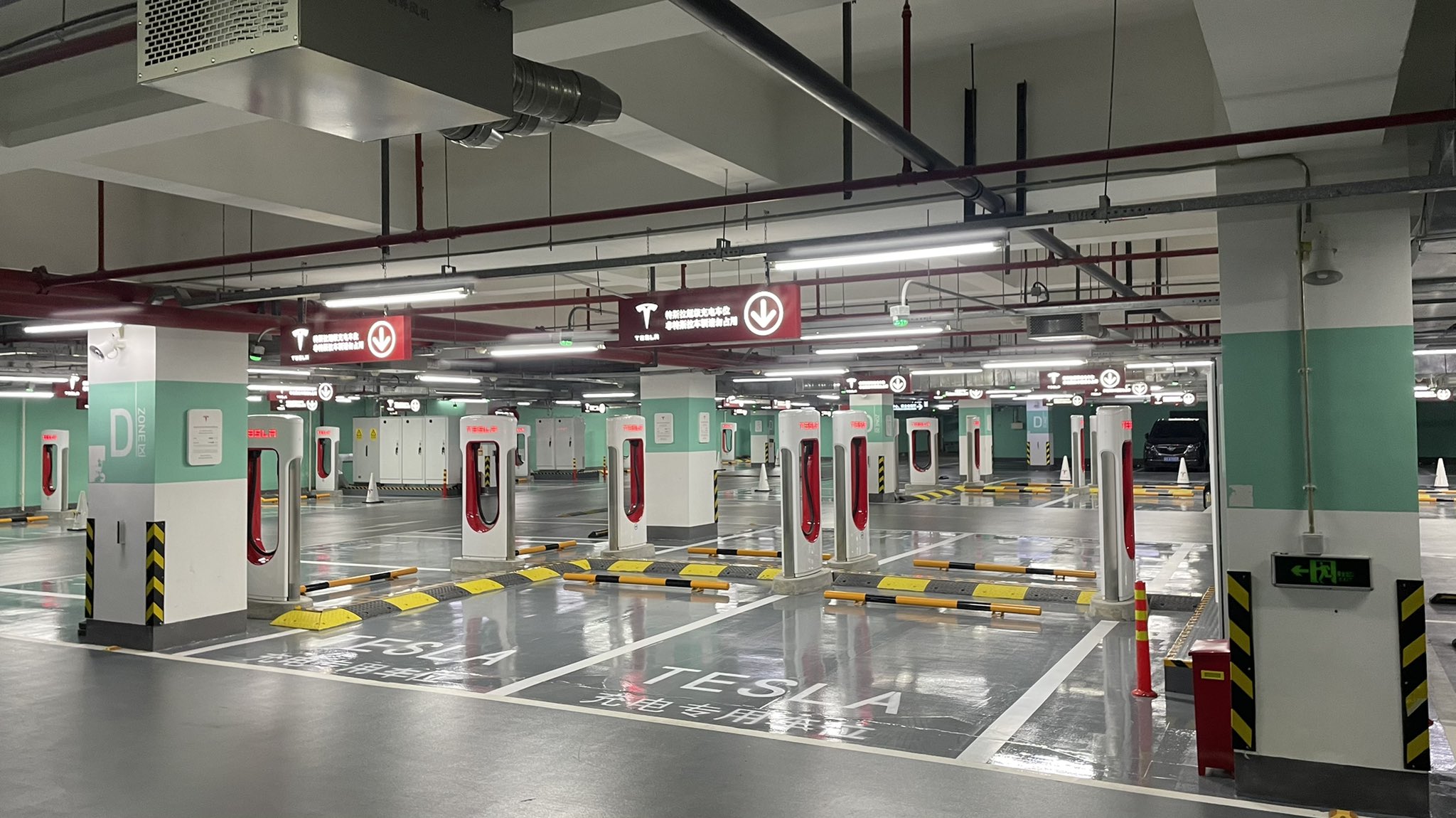 Tesla estação de carregamento SuperCharger Shangai