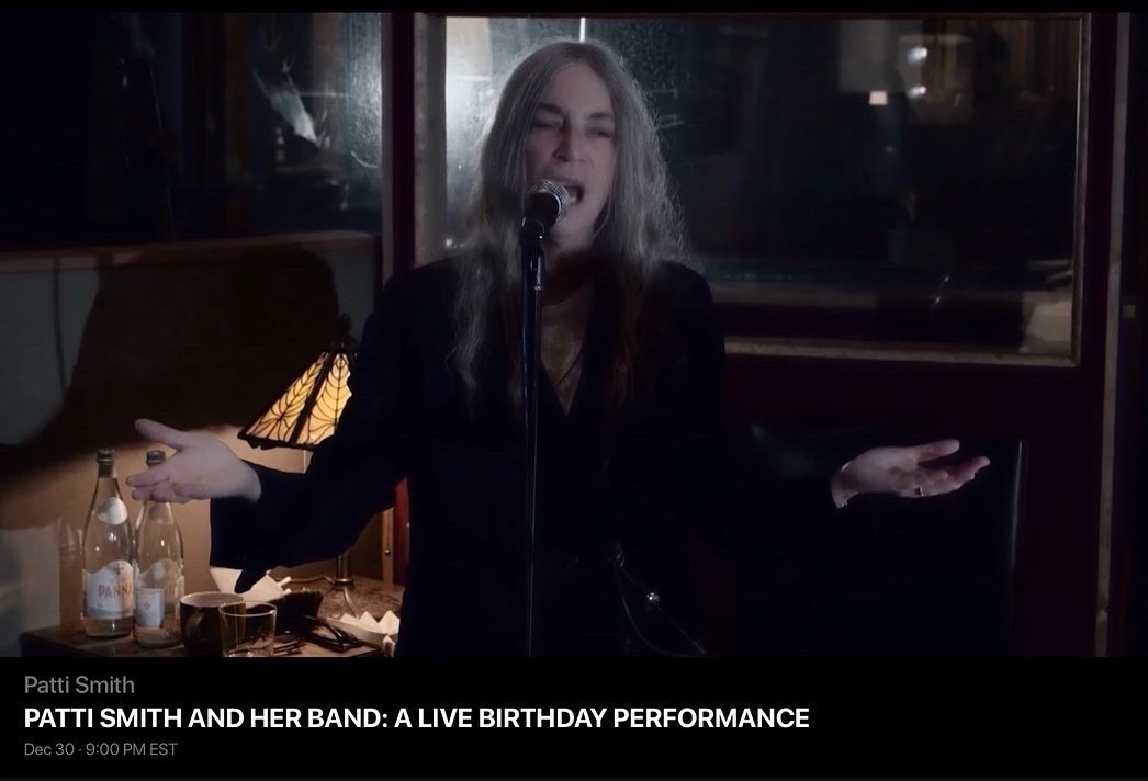 Happy Birthday Patti Smith. Performance tonight on  was so good.  