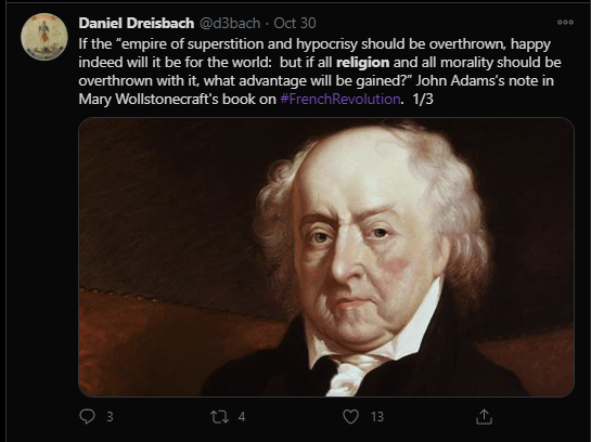 31. "A society without religion cannot prosper. A nation without faith cannot endure — because justice, goodness, and peace cannot prevail without the grace of God."