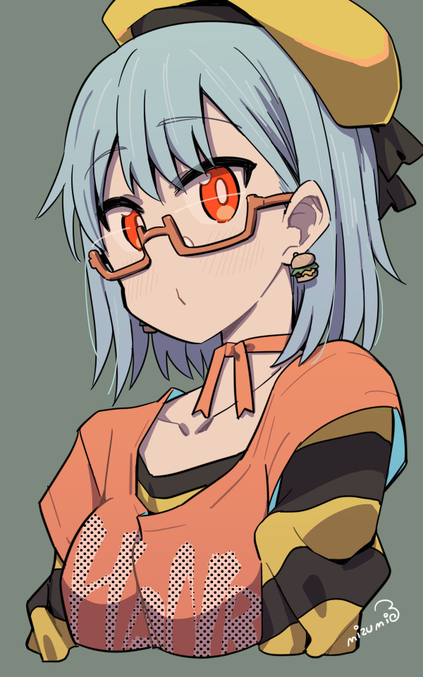 ハンバーガーちゃんって何のキャラなのか全然知らないからyoutubeで検索したけ みずみさんのイラスト