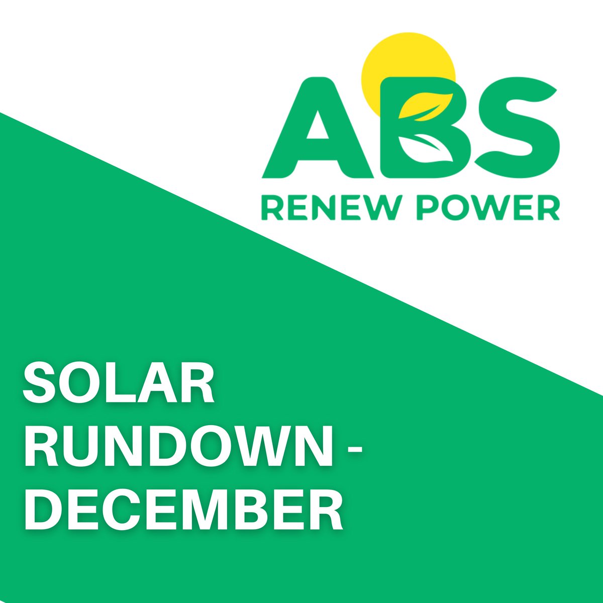 ABSRenewPower's tweet photo. Keep swiping to know some of the #solar activities that took place in December.
#GoSolarGoABS #solarenergy #cleanenergy #solarindia #renewables #renewableenergy #solarpanels #solarpower #sustainability #gogreen #sustainable #climatechange #sustainablefuture #sustainableliving https://t.co/zF3dqHLhMO