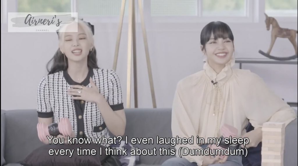 basically everything that jisoo did, jennie will laugh 